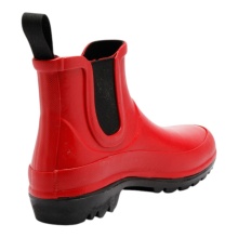 Grand Step Shoes Gummistiefel Vickie (Chelseaboot aus Naturkautschuk) rot Damen